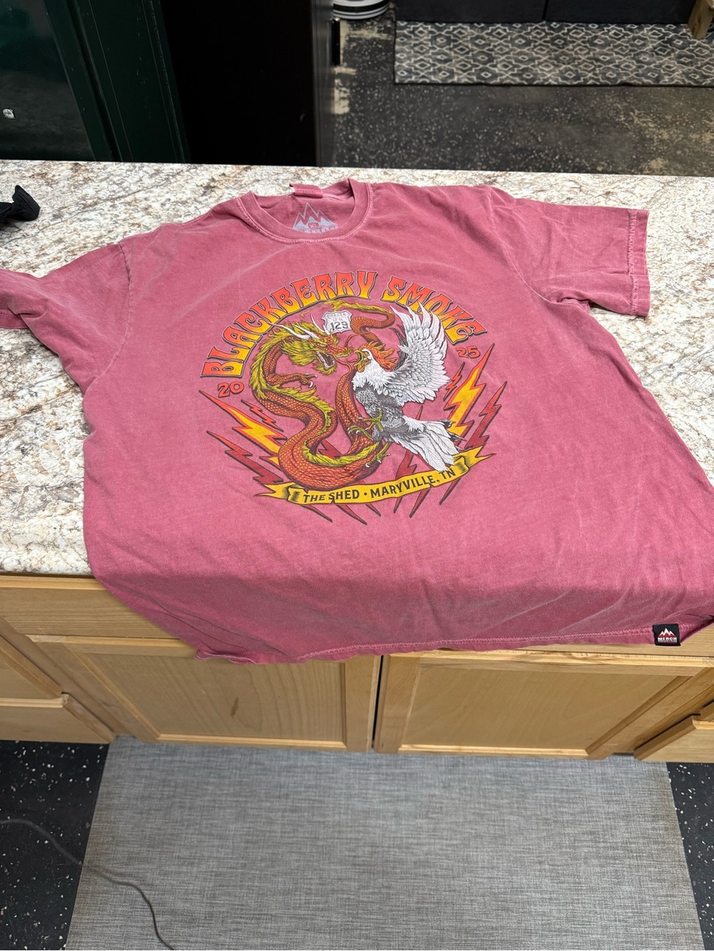 Comfort Colors Dusty Rose Blackberry Smoke Graphic Tee